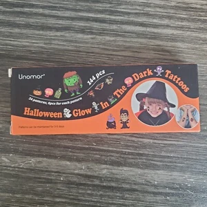 Halloween Glow-in-the-dark 144-Pc. Temporary Tattoos Party Favor Non-candy Gift - Picture 1 of 4