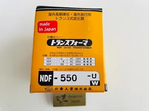 NISSYO NDF-550U Voltage Converter Down Transformer AC110V~AC127V to AC100 JP New - Picture 1 of 13