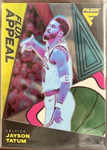 2022-23 Panini Flux Jayson Tatum Flux Appeal Silver Prizm Boston Celtics Insert