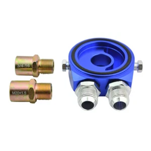 Raffreddatore filtro olio alluminio M20x1,5 10 AN adattatore sensore di riposizionamento piastra sandwich - Foto 1 di 3