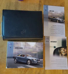 VOLVO V40 OWNERS HANDBOOK MANUAL & WALLET - Picture 1 of 3