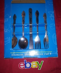 ROUND THE HOUSE ROYAL HOUSHOLD 20pz Posate Acciaio Inox NUOVE!! - Foto 1 di 4