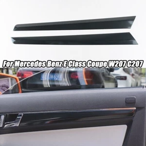 For Mercedes Benz E Class Coupe W207 C207 Carbon Pattern Door Panel Trim Strip - Foto 1 di 6
