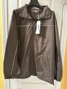 Kenpo Full Zip Windbreaker Jacket Brown Size Large Mesh Lining - Picture 1 of 6