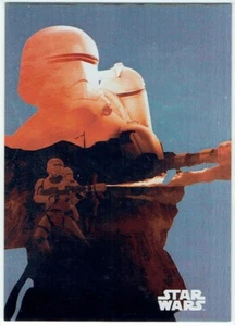 2015 Topps Star Wars Journey The Force Awakens Silhouette Foil #8 Flametrooper - Picture 1 of 2