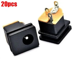 20 piezas DC-015A enchufe de alimentación de CC 5,5 X 2,1 MM DC015A diestro - Imagen 1 de 2