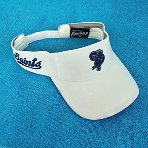 St. Paul Saints Visor Hat Cap Hook & Loop Adjustable White Blue Zephyr OSFM - Picture 1 of 19