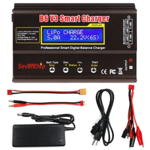 Cargador de batería B6 V3 80W equilibrio de batería de radiocontrol para vida útil de iones de litio NiCd NiMH LiHV - Imagen 1 de 7