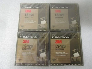 3M / Imation Lot of 4 Disks LS-120 120mb Super Disk Media / Factory Sealed New - Picture 1 of 2