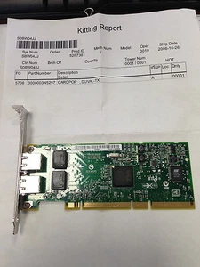 IBM 5706 Adaptador PCI-X 10/100/1000 Base-TX Ethernet de 2 puertos (FC 1983, 570 - Imagen 1 de 3