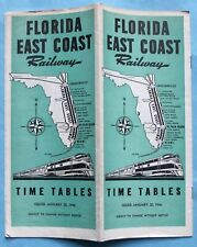 VINTAGE - FLORIDA EAST COAST RAILROAD TIMETABLE TIME TABLE - JANUARY 20, 1946