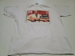 Vintage HANK WILLIAMS Country & Western Singer 1923-1953  T-shirt M White - Picture 1 of 5