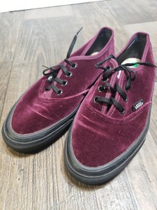 purple velvet vans high tops