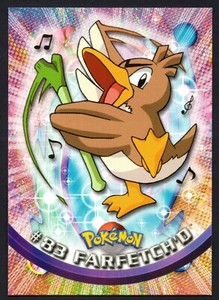 FARFETCH´D CARD #83 POKEMON TRADING CARD COLLECTION TOPPS 1999-2000