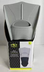 NUOVO Athletic Works Adult Training Pinne XL Uomo 12 - 13 Nero Grigio Pinne - Foto 1 di 7