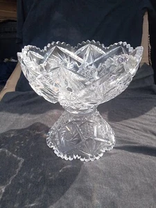 Perforadora American Brilliant Cut Glass ABP 9,5 de alto 10" de ancho - Imagen 1 de 9