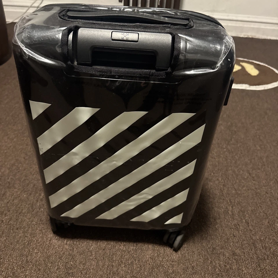 Off-White Quote Spinner Carry-On Suitcase “For Travel” Virgil Abloh 20x14x9 - Image 1 of 4