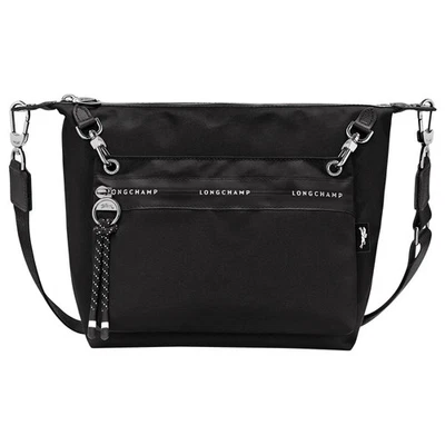 New! Longchamp Le Pliage Collection S Crossbody Bag Black Canvas w/pouch $365 - Image 1 of 4