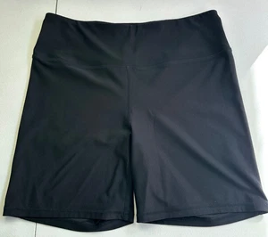 Pantalones Cortos Para Mujer Reebok Ajustados Reflex Bicicleta Negro Sólido XL 7" Entrepierna Yoga - Imagen 1 de 7