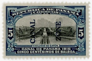 (I.B) Panama Postal : Canal Zone 5c (1915) A20 - Picture 1 of 1
