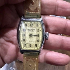 Vintage Ingraham wrist fit, Manual Wind Wrist Watch for Men- PARTS/REPAIR - Picture 1 of 11