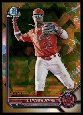 Denzer Guzman Bowman Draft Sapphire Edition BDC-20 NM Gold Refractor /15 - Image 1 of 2