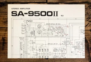 Pioneer SA-9500 MK2 KU Verstärker ausklappbarer Schaltplan *Original* - Bild 1 von 1