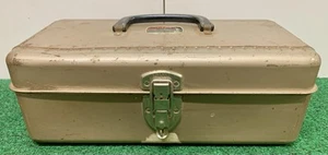 Liberty Steel Chest Corp. Vintage Metall Einzel Tablett Angelgeräte Box NY USA - Bild 1 von 11