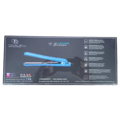 Plancha plancha plancha de pelo platos de cerámica Royale Pro Turquoise Breeze Foto 1 de 4