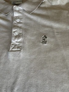 Walt Disney World Men’s Polo XL Cream Cotton Authentic Mickey Mouse Embroidery - Picture 1 of 8