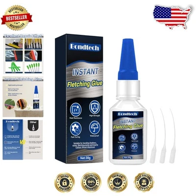 Archery Fletching Glue Rapid Bond Waterproof Clear Adhesive for Arrows - Image 1 of 4