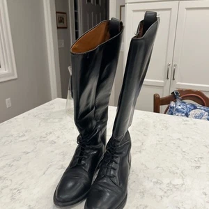 Botas hasta la rodilla Nine West negras Y2K otoño cuero - Imagen 1 de 4