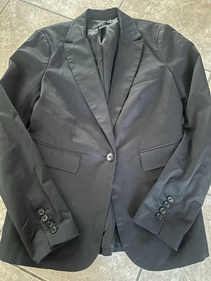 Chaqueta Blazer Forrada Victorias Secret 10 Algodón Negro Foto 1 de 4