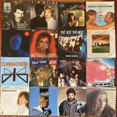 16x 7" Single Sammlung 80er Hits * Disco / Pop * Musikbox Jukebox Futter Paket 3 - Bild 1 von 4