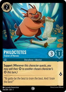 Disney Lorcana The First Chapter #156/204 Philoctetes Trainer of Heroes - Picture 1 of 1