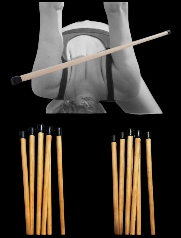 5ft-Pilates Reformer, Balance yoga Pole for Pilates Exercise, Wooden Stick - Image 1 of 4