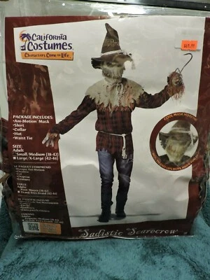 Disfraces de California Espantapájaros Sádico Pequeño/Mediano Disfraz de Halloween Foto 1 de 4