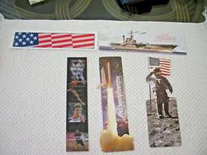 Wave the USA Flag Bookmarks Space-Olympics SS Midway Flag - Foto 1 di 1