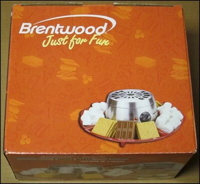Brentwood S’mores Fabricante Interior Eléctrico Acero Inoxidable TS-603 Smore S’more Foto 1 de 4