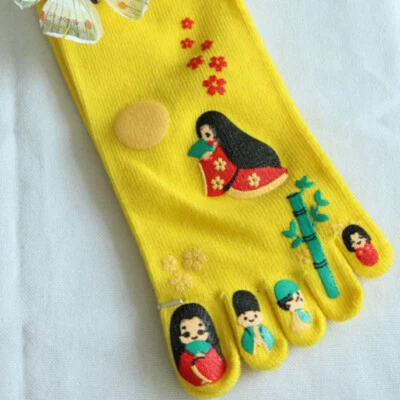 Mujeres Cinco Dedos Puntera Calcetines Estilo Asiático Corte Bajo Correr Transpirable Retro Foto 1 de 4