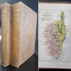 1855 Wanderings in Corsica Its History and its Heroes 2Vol Scarce Set TRAVEL  - Imagen 1 de 12