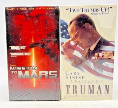 2 Gary Sinise VHS Movies: Mission to Mars - Truman (VHS)  - Image 1 of 4