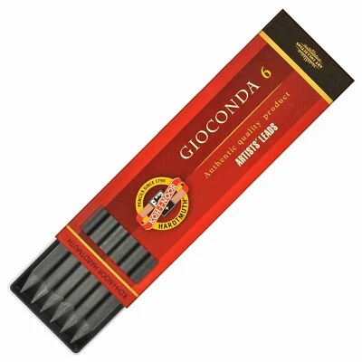 Koh-I-Noor Gioconda 5.6mm Graphite Leads Pack of 6, 6B - Image 1 of 2