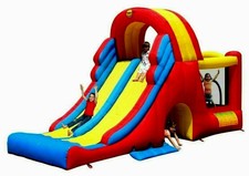 GIOCO GIOCHI GONFIABILE GONFIABILI CASTELLO MEGA SCIVOLO COMBO HAPPY AIR KIT