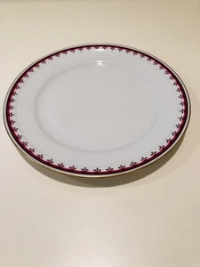 Hochst Hand Painted Porcelain Raspberry Colored Gold Trimmed Plate New - Picture 1 of 8