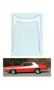 Starsky and Hutch Torino Stripe 1/64 scale decal Auto World Tyco AFX Lifelike - Picture 1 of 1