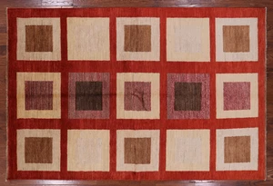 Gabbeh Hand Knotted Rug 5' 9" X 8' 6" - P2592 - Picture 1 of 8