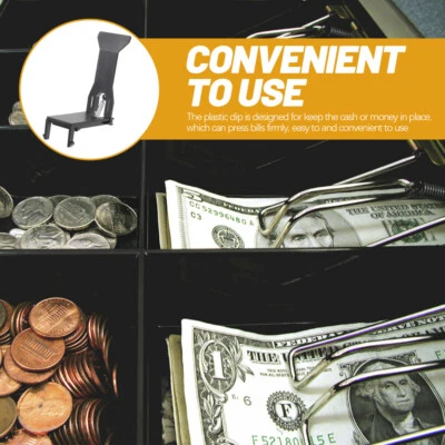 6PCS Money Clips Money Organizers Clips Replacement Cash Register Drawer Clips - Image 1 of 4