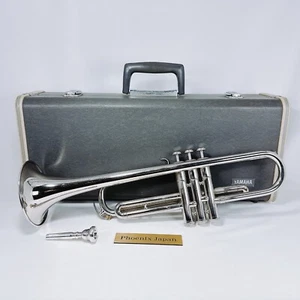 YAMAHA YTR-135 Trumpet with case silver USED - Picture 1 of 10