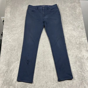 Pantalones chinos Banana Republic Traveler para hombre 34x34 ajustados azul marino 5 bolsillos elásticos - Imagen 1 de 10